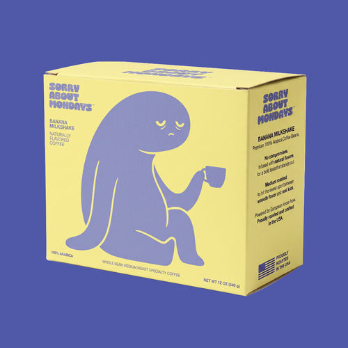 Coffee, Specialty Coffee, Naturally Flavored, Flavored Coffee, Banana Milkshake Flavor, 100% Arabica, Whole Bean, Roasted In USA